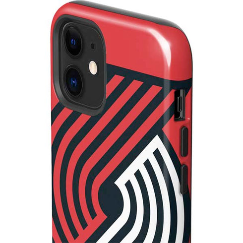 NBA Portland Trail Blazers Large Logo iPhone 12 Mini Impact Case