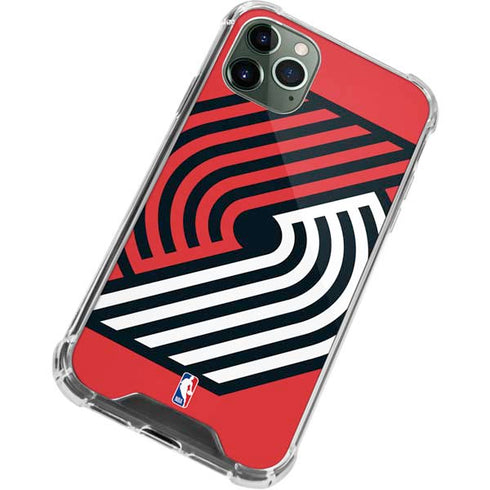 NBA Portland Trail Blazers Large Logo iPhone 12 Pro Clear Case