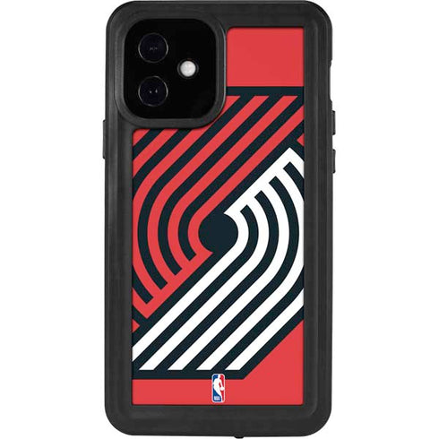 NBA Portland Trail Blazers Large Logo iPhone 12 Waterproof Case