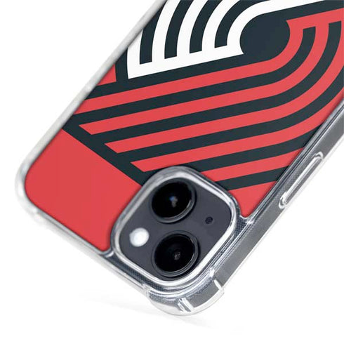 NBA Portland Trail Blazers Large Logo iPhone 14 Plus MagSafe Case