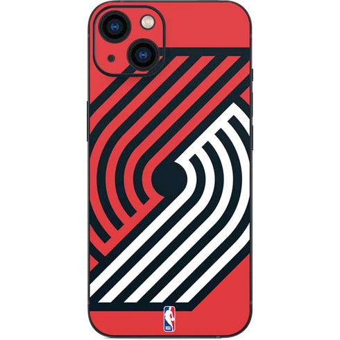NBA Portland Trail Blazers Large Logo iPhone 15 Plus Skin