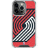 NBA Portland Trail Blazers Large Logo iPhone 15 Pro Clear Case