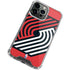 NBA Portland Trail Blazers Large Logo iPhone 14 Pro Clear Case