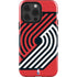 NBA Portland Trail Blazers Large Logo iPhone 14 Pro Impact Case