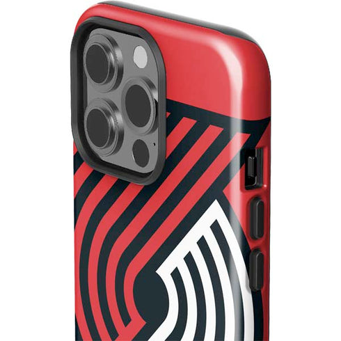 NBA Portland Trail Blazers Large Logo iPhone 15 Pro Impact Case