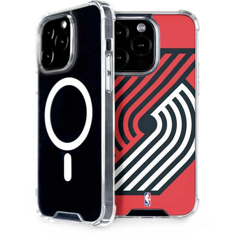 NBA Portland Trail Blazers Large Logo iPhone 15 Pro MagSafe Case