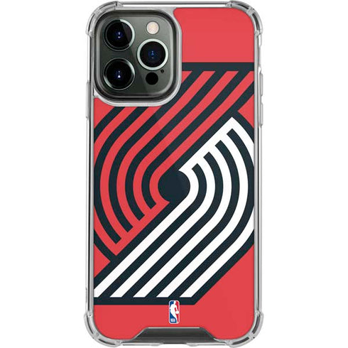 NBA Portland Trail Blazers Large Logo iPhone 15 Pro Max Clear Case