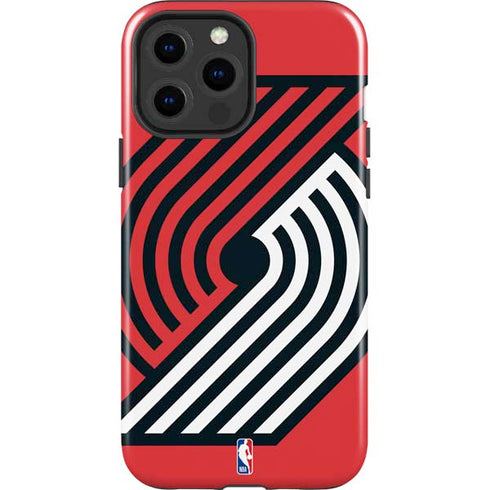 NBA Portland Trail Blazers Large Logo iPhone 15 Pro Max Impact Case