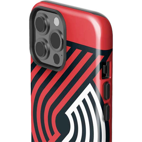 NBA Portland Trail Blazers Large Logo iPhone 15 Pro Max Impact Case