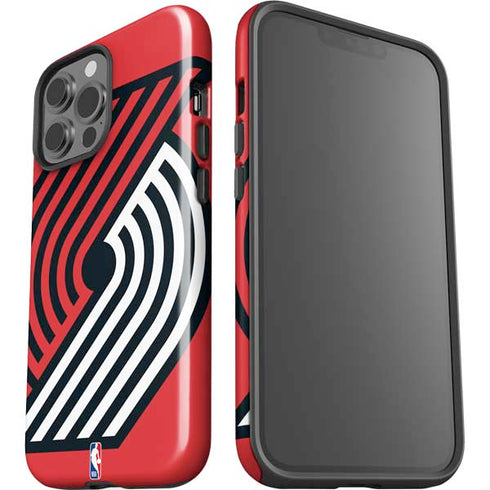 NBA Portland Trail Blazers Large Logo iPhone 15 Pro Max Impact Case