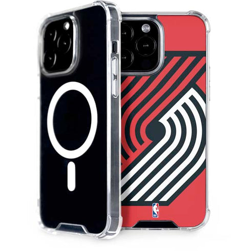 NBA Portland Trail Blazers Large Logo iPhone 14 Pro Max MagSafe Case