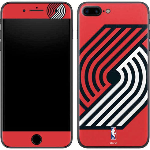 NBA Portland Trail Blazers Large Logo iPhone 8 Plus Skin