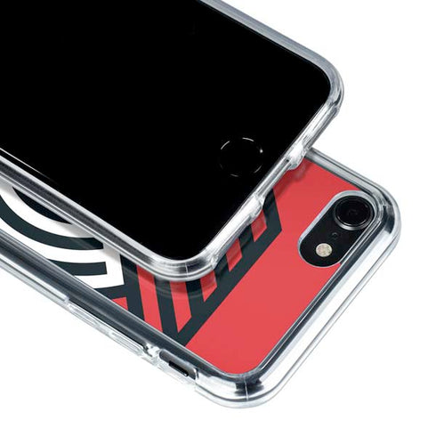 NBA Portland Trail Blazers Large Logo iPhone SE (2nd & 3rd Gen) Clear Case