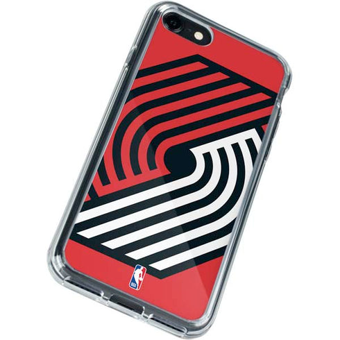 NBA Portland Trail Blazers Large Logo iPhone SE (2nd & 3rd Gen) Clear Case