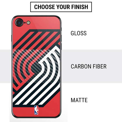 NBA Portland Trail Blazers Large Logo iPhone SE (2nd & 3rd Gen) Skin