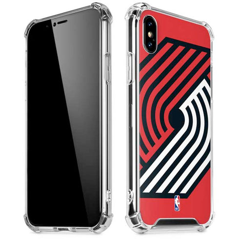 NBA Portland Trail Blazers Large Logo iPhone XS Max Clear Case