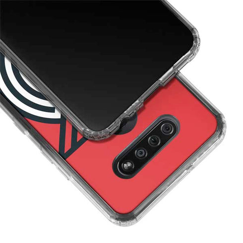 NBA Portland Trail Blazers Large Logo LG K51/Q51 Clear Case