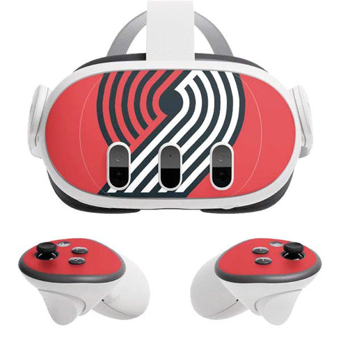 NBA Portland Trail Blazers Large Logo Meta Quest 3 Skin
