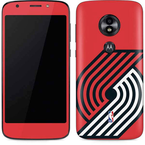 NBA Portland Trail Blazers Large Logo Moto E5 Play Skin