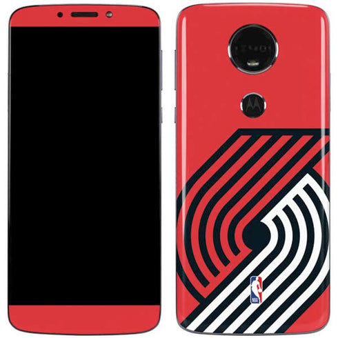 NBA Portland Trail Blazers Large Logo Moto E5 Plus Skin