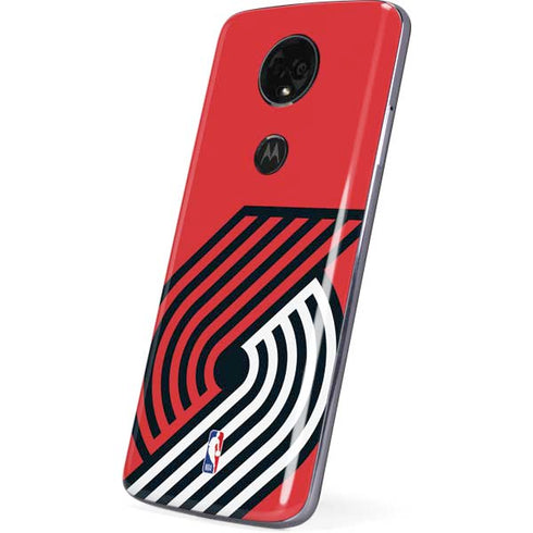 NBA Portland Trail Blazers Large Logo Moto E5 Plus Skin