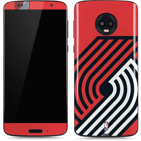 NBA Portland Trail Blazers Large Logo Moto G6 Skin
