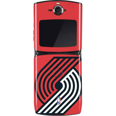 NBA Portland Trail Blazers Large Logo Motorola RAZR Skin
