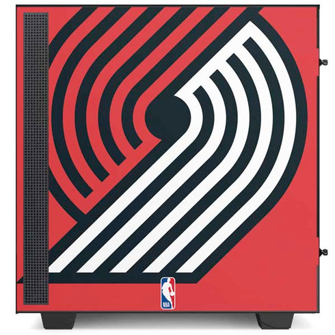 NBA Portland Trail Blazers Large Logo NZXT H510 Compact ATX Mid-Tower Case Skin