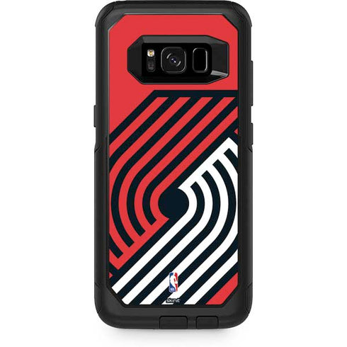 NBA Portland Trail Blazers Large Logo Otterbox Commuter Galaxy Skin