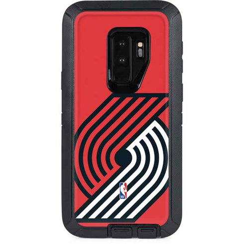 NBA Portland Trail Blazers Large Logo Otterbox Defender Galaxy Skin