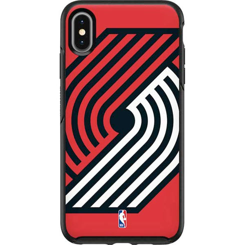 NBA Portland Trail Blazers Large Logo Otterbox Symmetry iPhone Skin