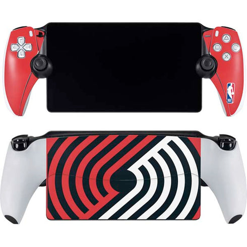 NBA Portland Trail Blazers Large Logo PlayStation Portal Remote Player Skin