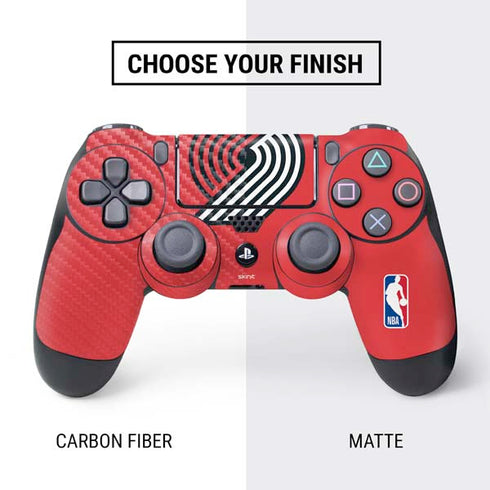 NBA Portland Trail Blazers Large Logo PS4 Controller Skin