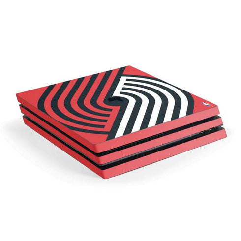 NBA Portland Trail Blazers Large Logo PS4 Pro Console Skin