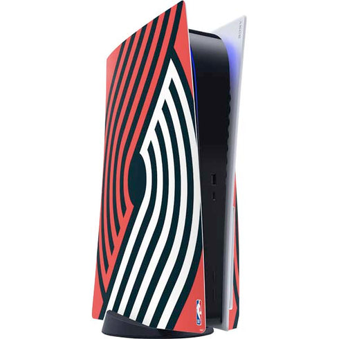 NBA Portland Trail Blazers Large Logo PS5 Console Skin