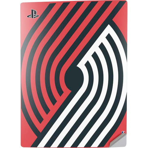 NBA Portland Trail Blazers Large Logo PS5 Digital Edition Console Skin