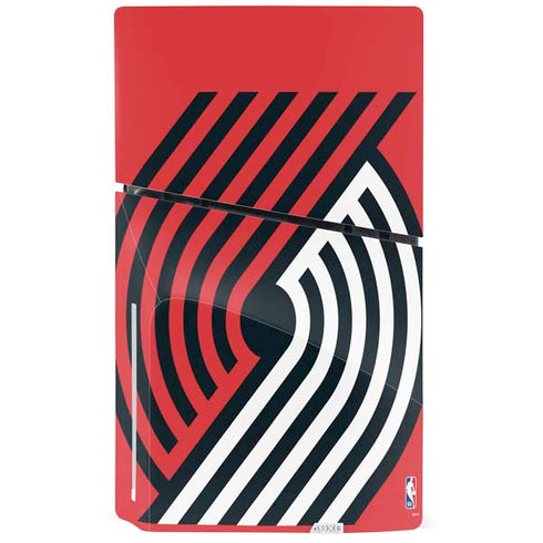 NBA Portland Trail Blazers Large Logo PS5 Slim Disk Bundle Skin
