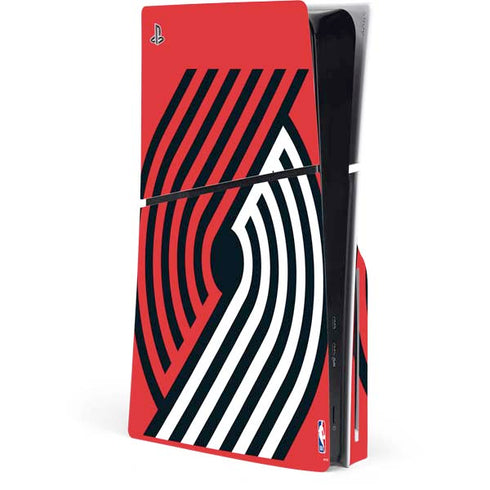 NBA Portland Trail Blazers Large Logo PS5 Slim Disk Console Skin