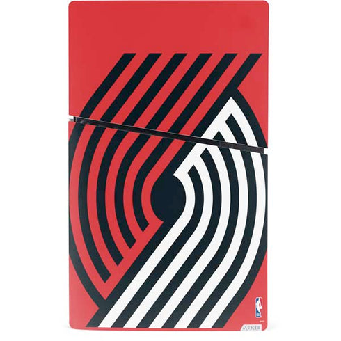 NBA Portland Trail Blazers Large Logo PS5 Slim Digital Edition Console Skin