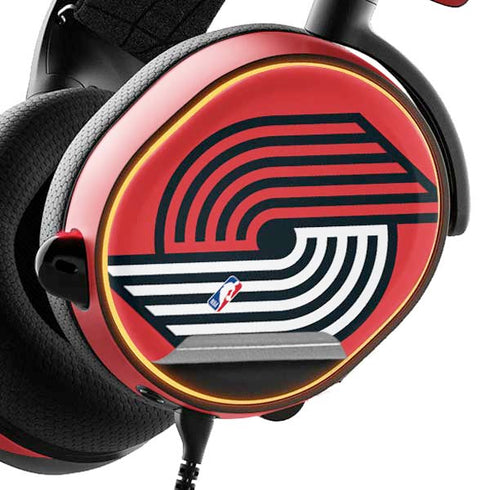NBA Portland Trail Blazers Large Logo SteelSeries Arctis 5 Skin