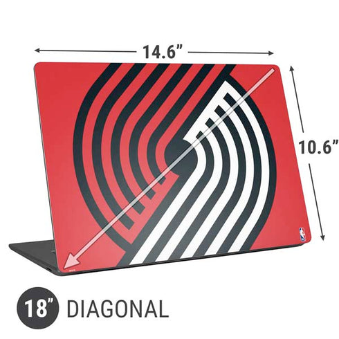 NBA Portland Trail Blazers Large Logo Universal Laptop 18in (14.6 x 10.6in) Skin