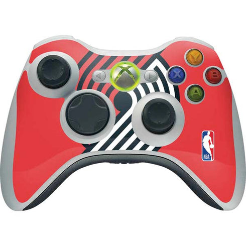 NBA Portland Trail Blazers Large Logo Xbox 360 Wireless Controller Skin