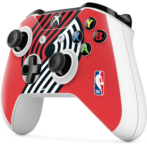 NBA Portland Trail Blazers Large Logo Xbox One S Controller Skin