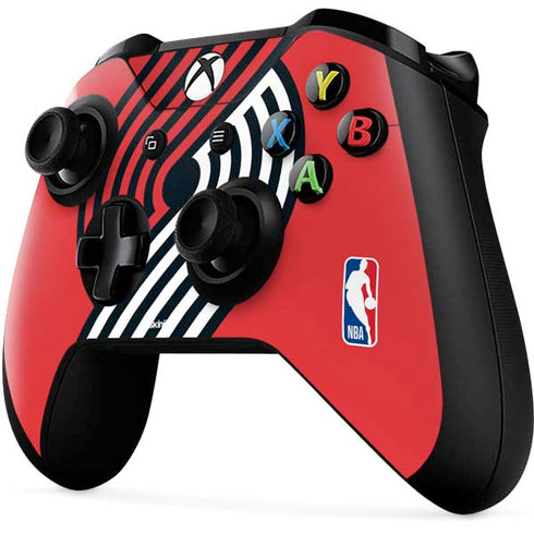 NBA Portland Trail Blazers Large Logo Xbox One X Controller Skin