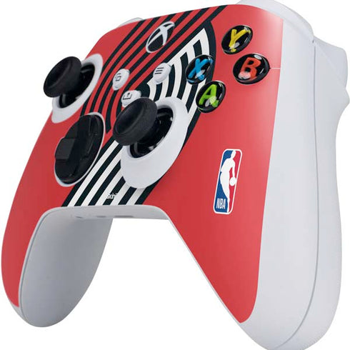 NBA Portland Trail Blazers Large Logo Xbox Series S Controller Skin