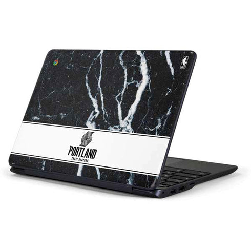 NBA Portland Trail Blazers Marble Samsung Chromebook Skin