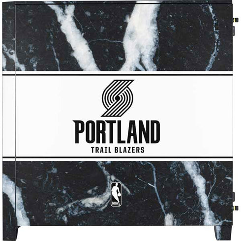 NBA Portland Trail Blazers Marble Corsair 4000D Tempered Glass Mid-Tower ATX Case Skin