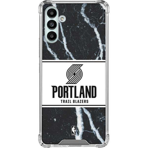 NBA Portland Trail Blazers Marble Galaxy A13 5G Clear Case
