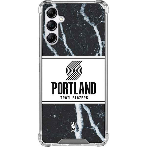 NBA Portland Trail Blazers Marble Galaxy A15 5G Clear Case