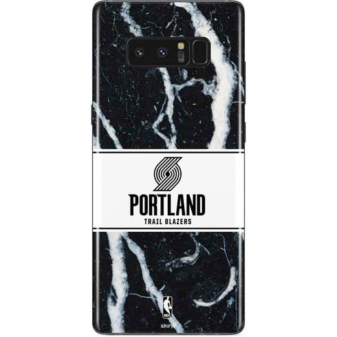 NBA Portland Trail Blazers Marble Galaxy Note 8 Skin